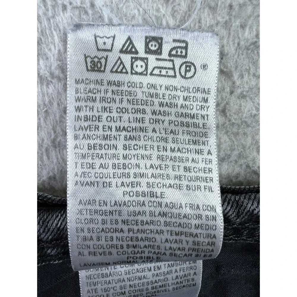 Levis‎ 505 Jeans Mens 36x30 Black Straight Leg Denim Stretch Classic 5 Pocket